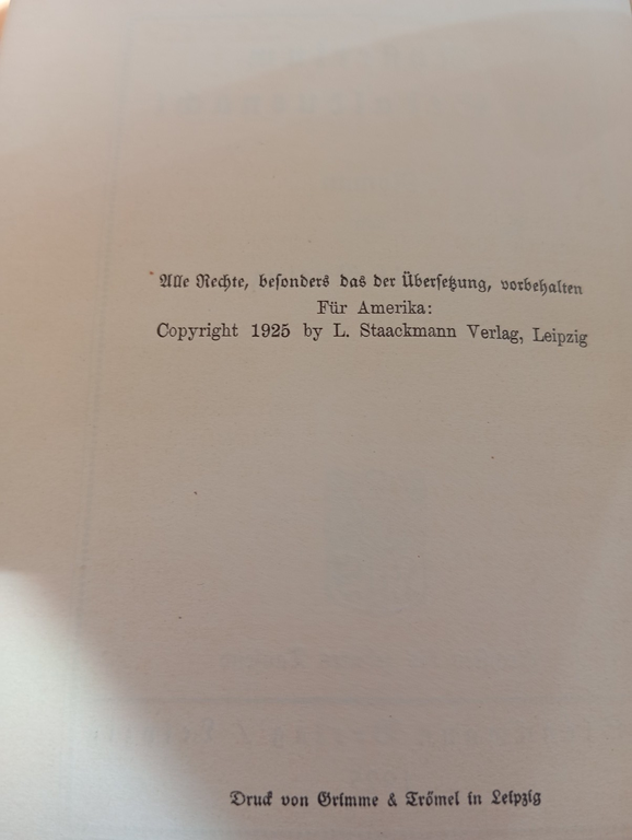 Mysterium der Sebaldusnacht, Rudolf Greinz, Leipzig 1925