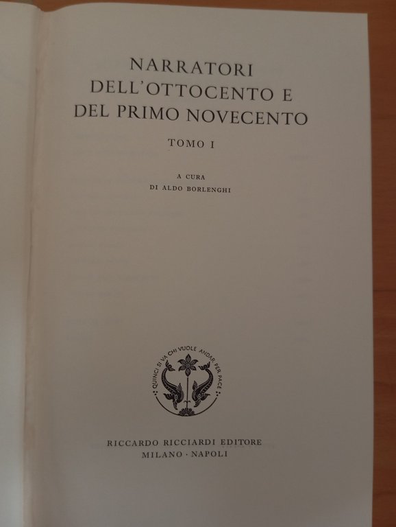 Narratori dell'Ottocento e del primo Novecento, Borlenghi, Ricciardi, 5 tomi | Immagine Gallery 16