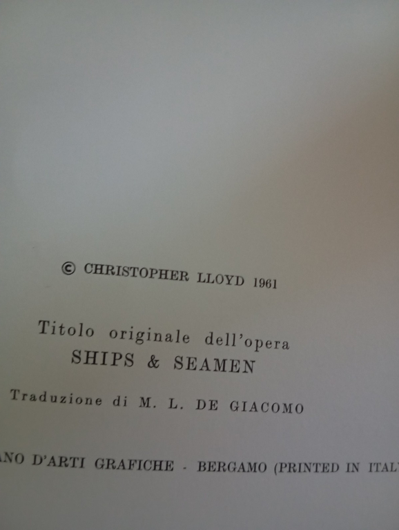 Navi e marinai, Christopher Lloyd, 1961