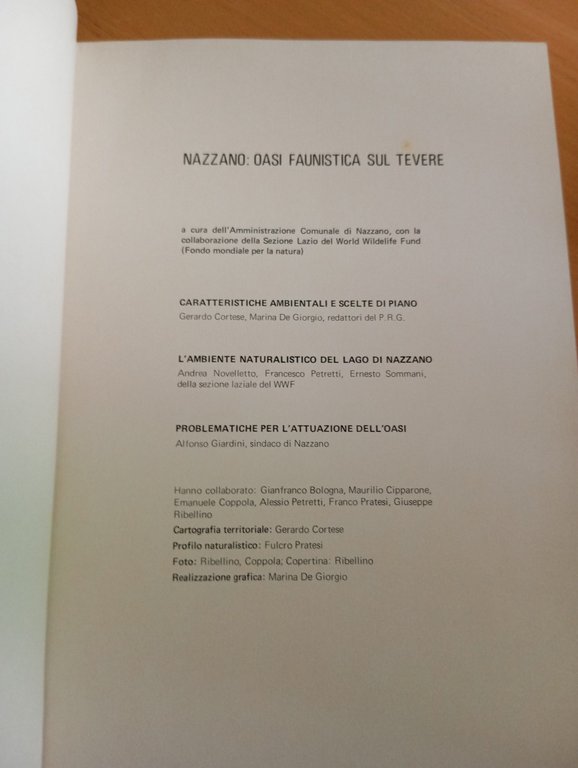 Nazzano: oasi faunistica sul Tevere, WWF, Ammministrazione del comune, 1977 | Immagine Gallery 4