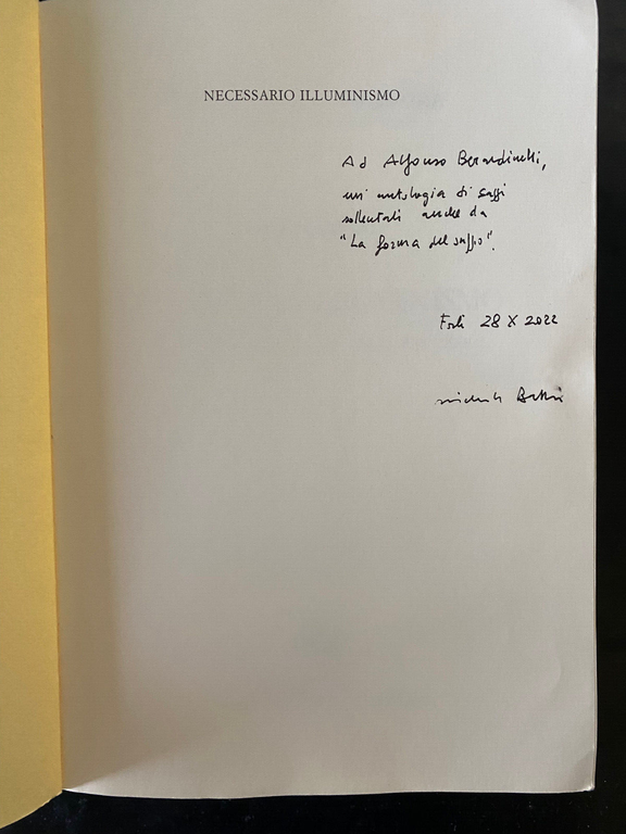 Necessario illuminismo, Michele Battini, Edizioni di storia e letteratura, 2018