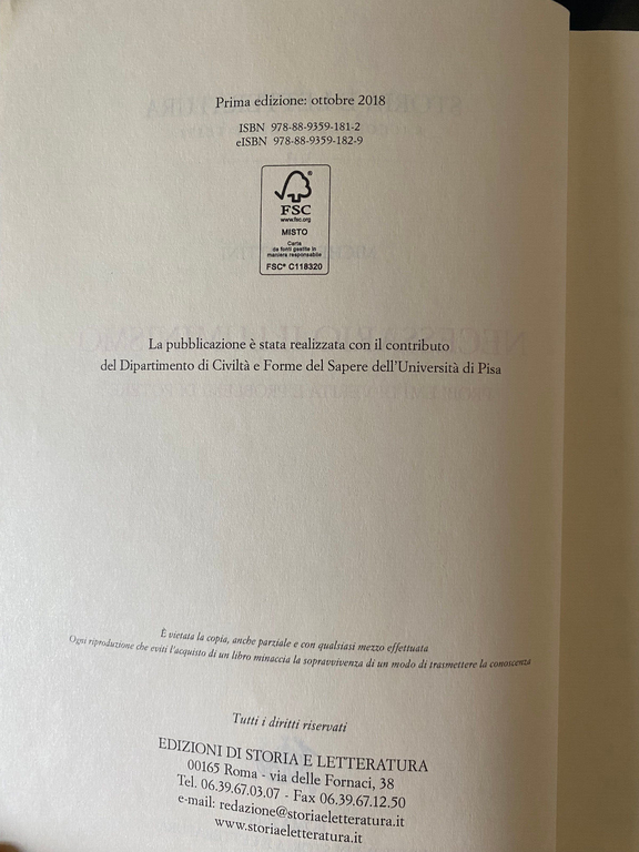 Necessario illuminismo, Michele Battini, Edizioni di storia e letteratura, 2018