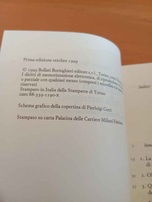 Negli spazi vuoti della metropoli, Massimo Ilardi, Bollati Boringhieri, 1999