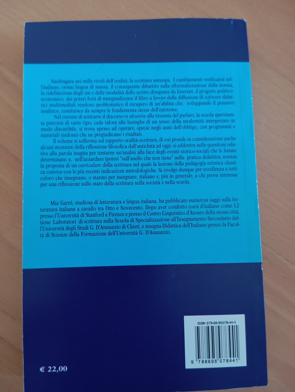 Nel labirinto della parola, Mia Garré, Carabba, 2007