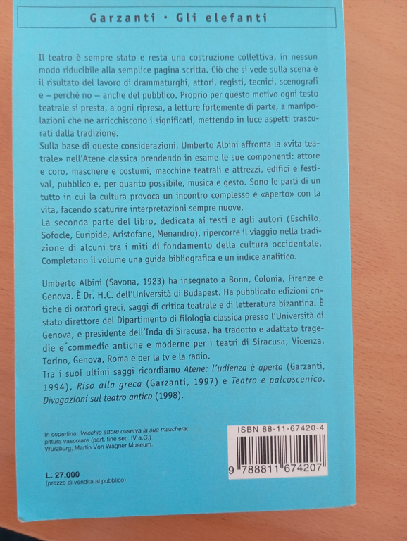 Nel nome di Dioniso, Umberto Albini, Garzanti, 1999