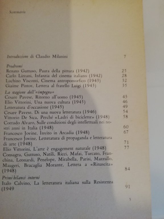 Neorealismo poetiche e polemiche, Claudio Milanini (a cura) 1980, Il …