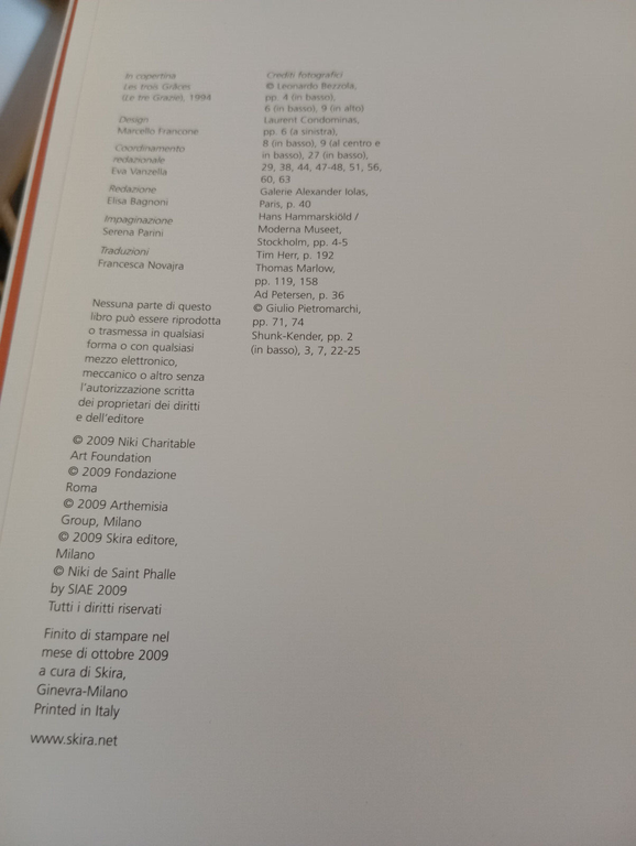 Niki de Saint Phalle, Skira, 2009