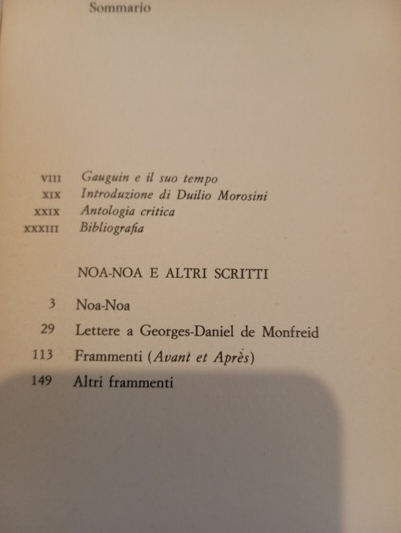 Noa Noa e altri scritti, Paul Gauguin, Mondadori, 1972