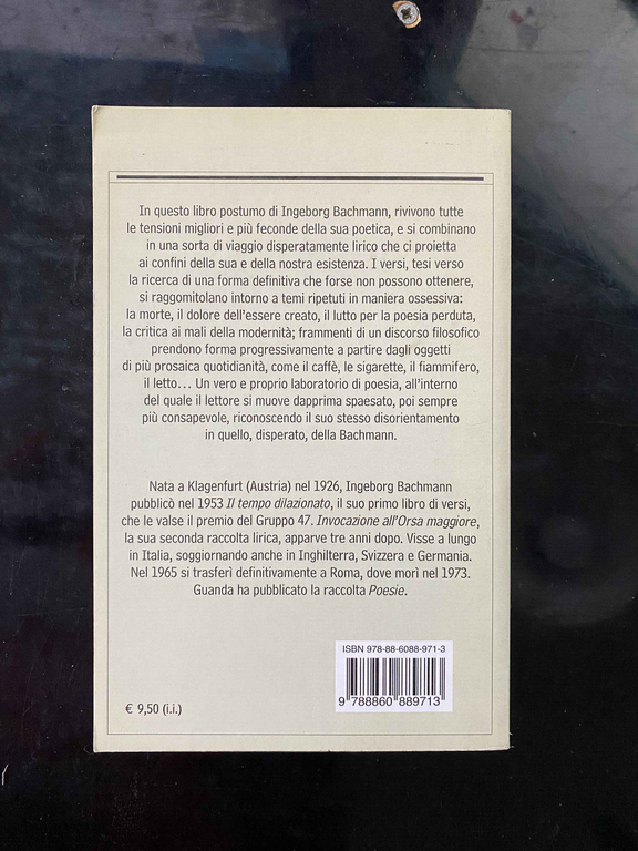 Non conosco mondo migliore, Ingeborg Bachmann, 2004, Guanda