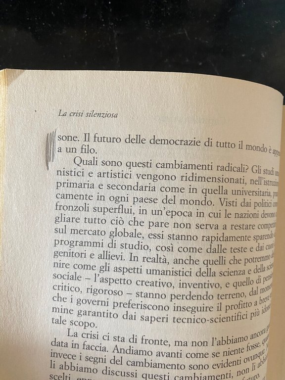 Non per profitto, Martha C. Nussbaum, Il mulino, 2014