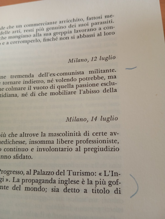 Note in margine a una vita assente, Paolo Milano, Adelphi, …