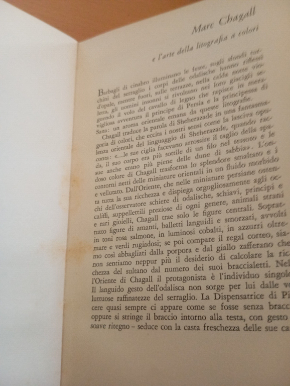 Notti arabe, Marc Chagall, Il Saggiatore, 1958