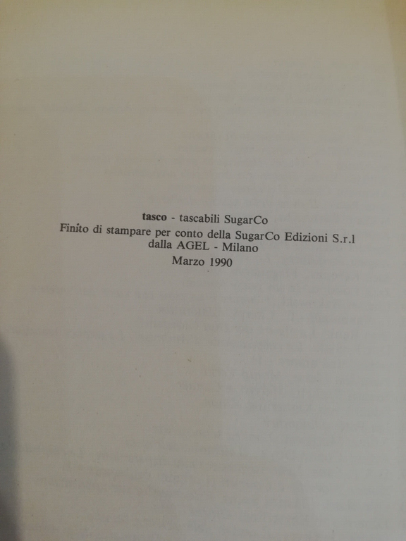 Notti newyorkesi, Jonathan Ames, SugarCo Tasco, 1990