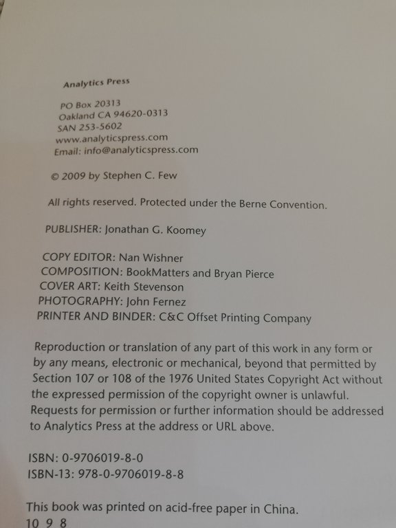 Now you see it, Stephen Few, 2009, bellissimo, in english