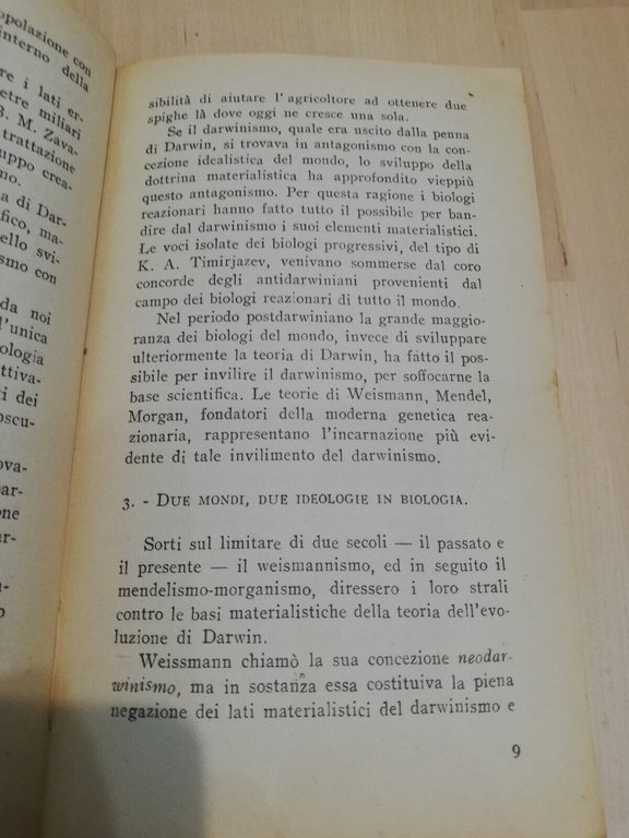 Nuove vie alla biologia, T. D. Lysenko, Macchia, 1949, raro