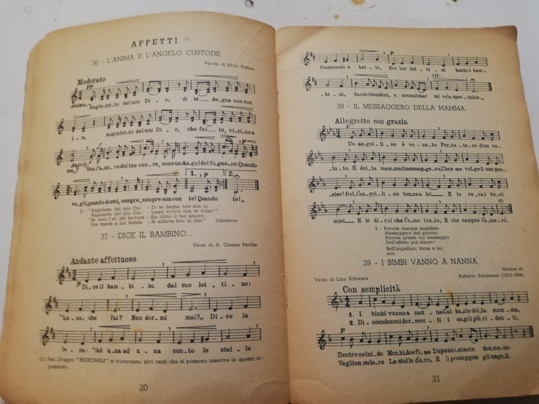 Nuovo canzoniere italiano, Schinelli, 1951