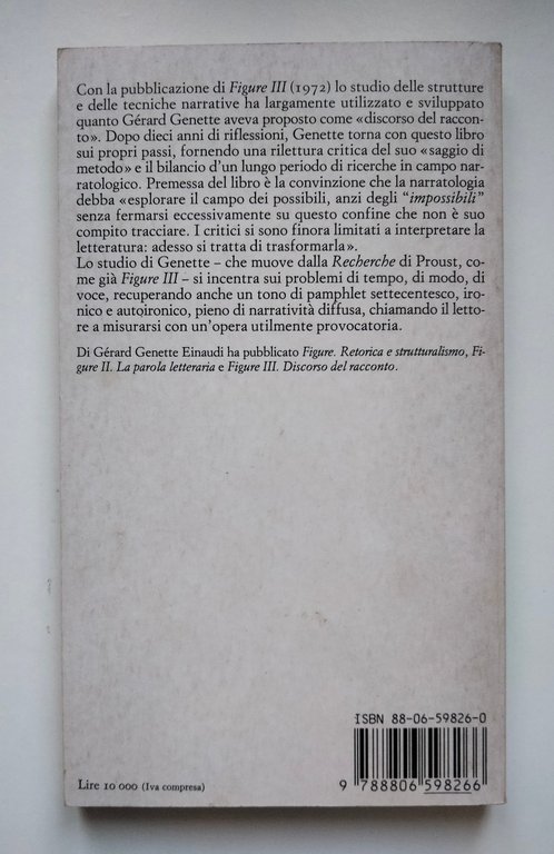 Nuovo discorso del racconto Gerard Genette, Einaudi PBE, 1987
