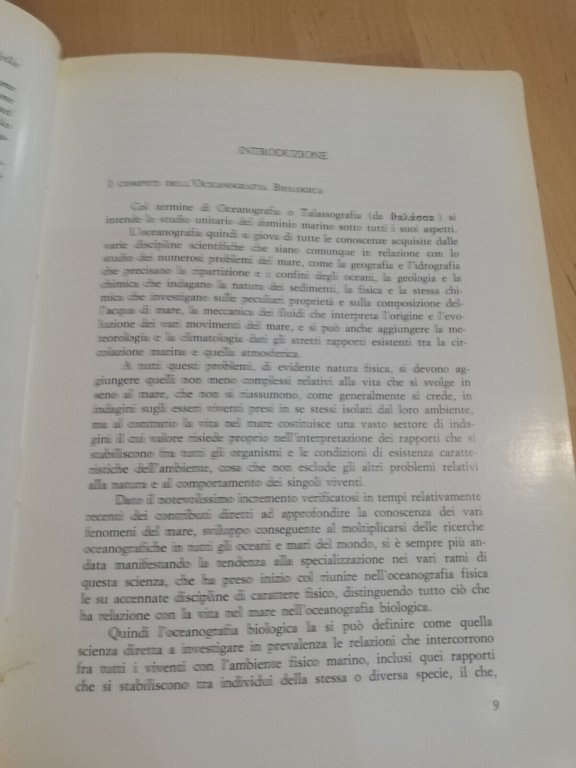 Oceanografia biologica, Carlo Maldura, Bulzoni, 1971