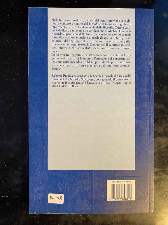 Olismo e significato nel programma di ricerca di Dummett, R. … | Immagine Gallery 10