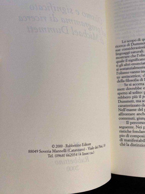 Olismo e significato nel programma di ricerca di Dummett, R. … | Immagine Gallery 14