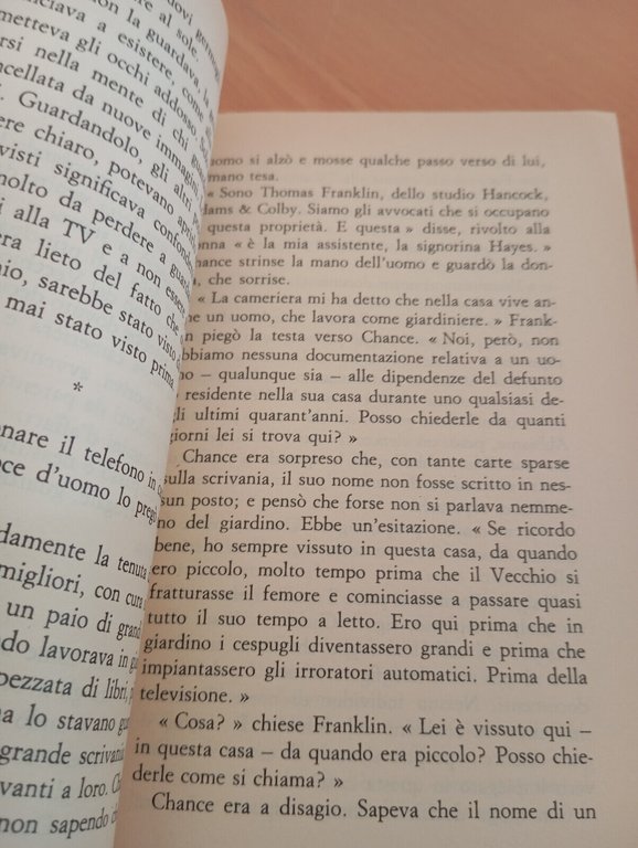 Oltre il giardino, Jerzy Kosinski, Feltrinelli, 1996, fuori catalogo