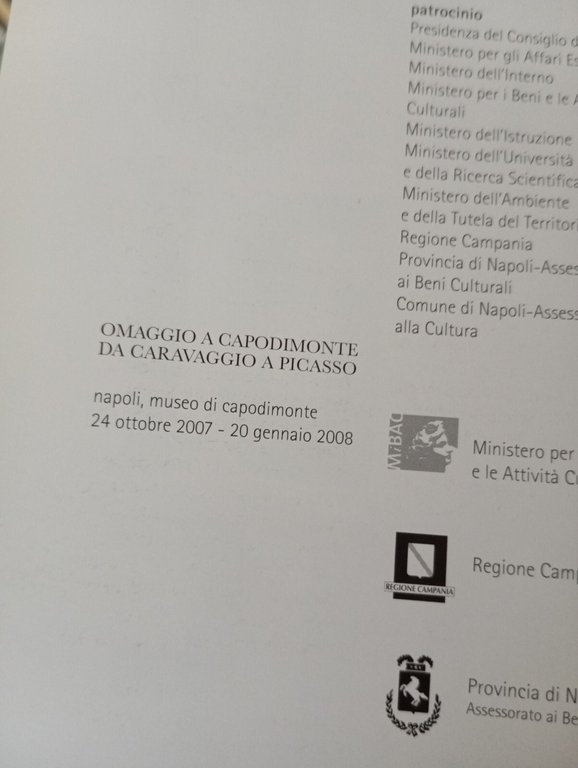 Omaggio a Capodimonte. Catalogo da Caravaggio e Picasso, Electa Napoli, …