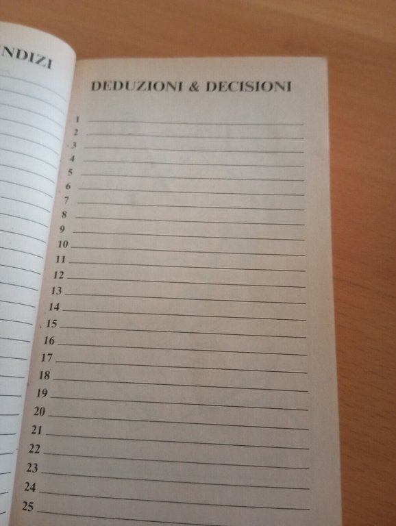 Omicidio al Diogens Club, Libro game, Gerald Lientz, E. Elle, …