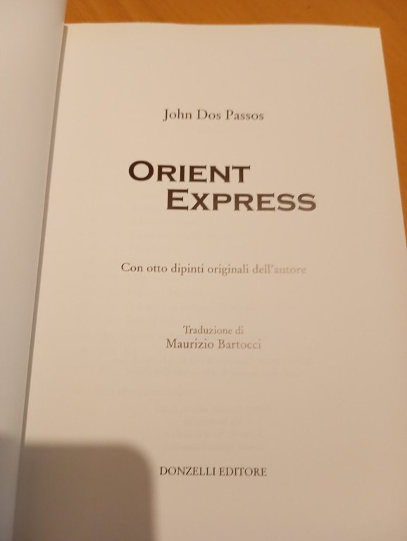 Orient Express, John Dos Passos, Donzelli, 2011