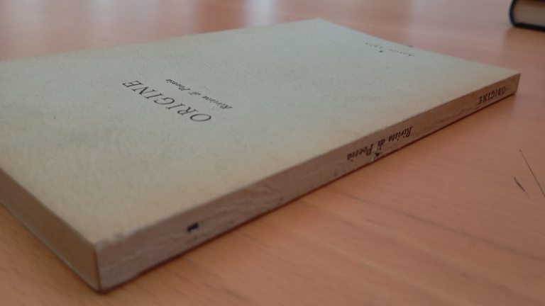 Origine, rivista di poesia, numero 1, aprile 1975