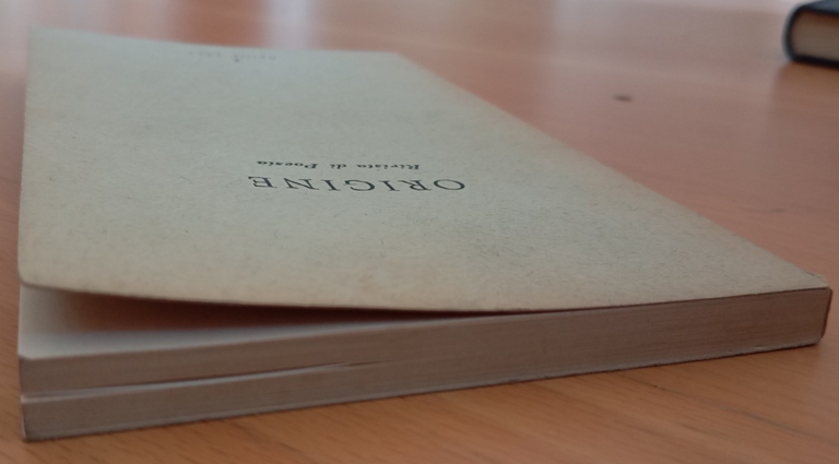 Origine, rivista di poesia, numero 1, aprile 1975