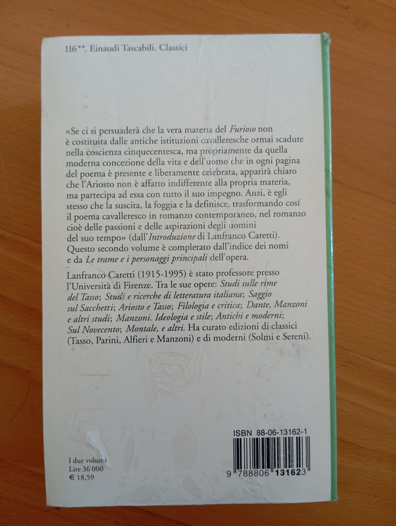 Orlando Furioso, Ludovico Ariosto, 2 volumi, Einaudi, ISBN 9788806131623 | Immagine Gallery 4