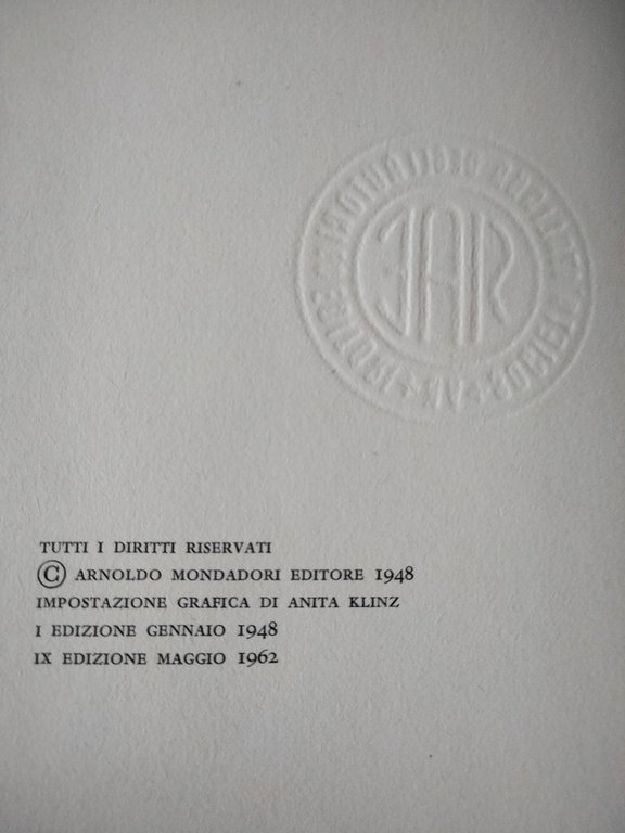 Ossi di seppia, Eugenio Montale, Mondadori, 1962 | Immagine Gallery 10