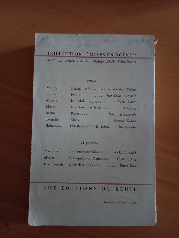 Othello, Shakespeare, Constantin Stanislavski, 1948 en francais