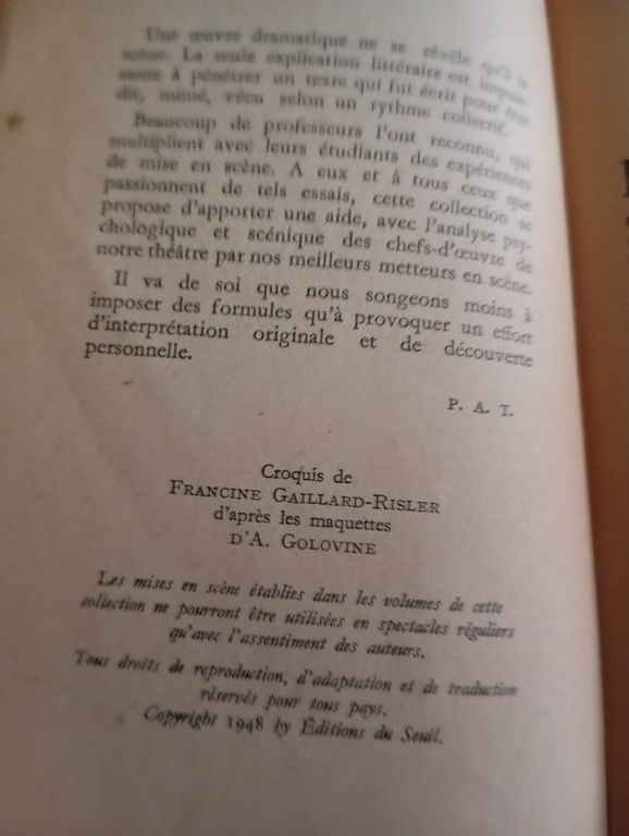 Othello, Shakespeare, Constantin Stanislavski, 1948 en francais