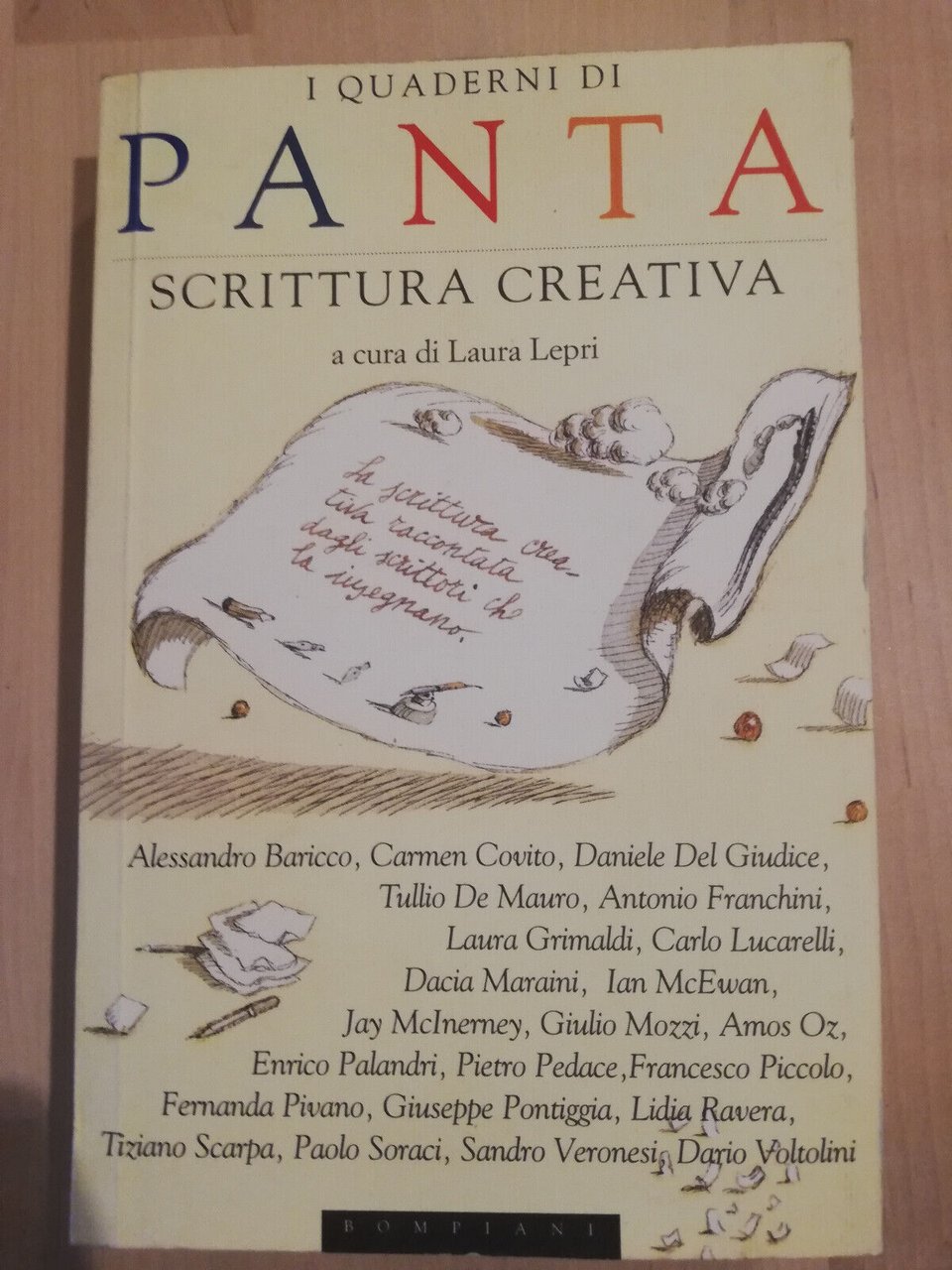 Panta, i quaderni, Scrittura creativa, 1997, Bompiani