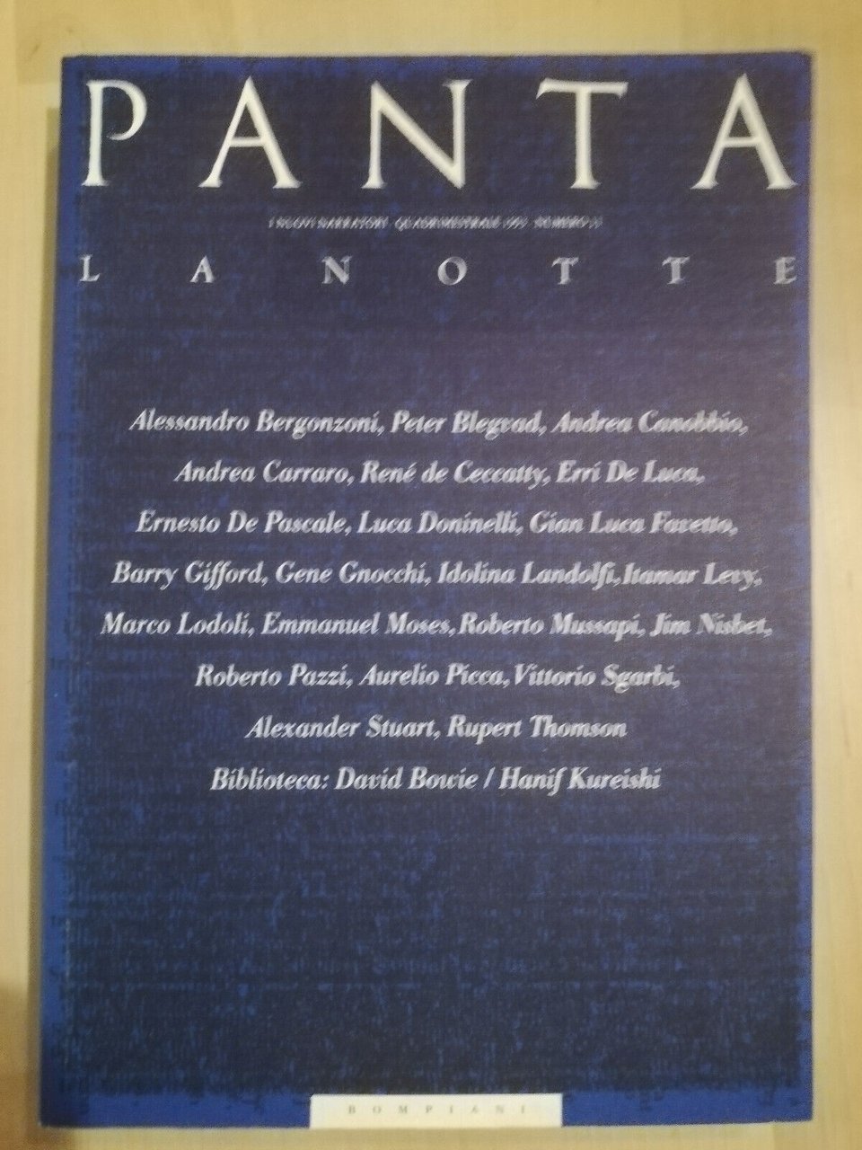 Panta, La notte, 1993, Bompiani