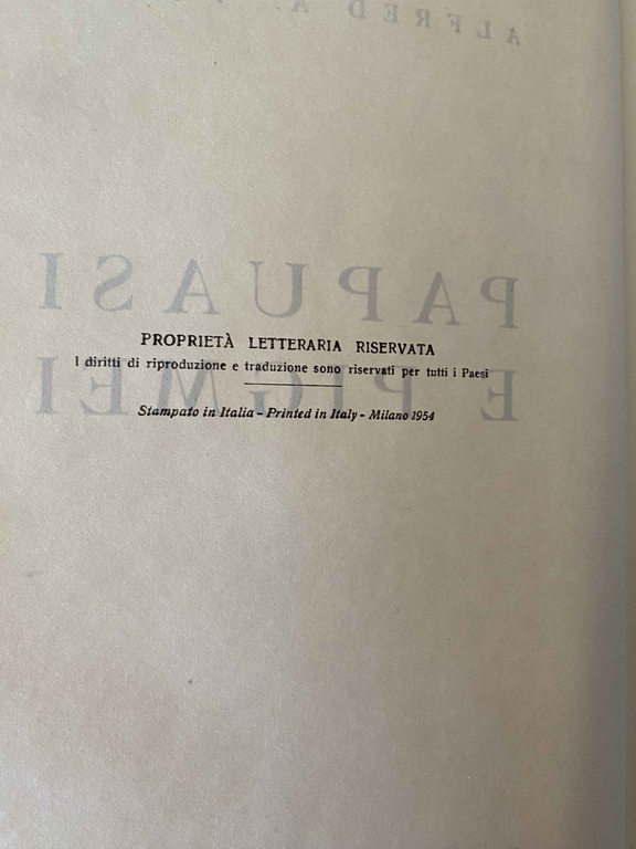 Papuasi e pigmei, Alfred A. Vogel, Baldini e Castoldi, 1954