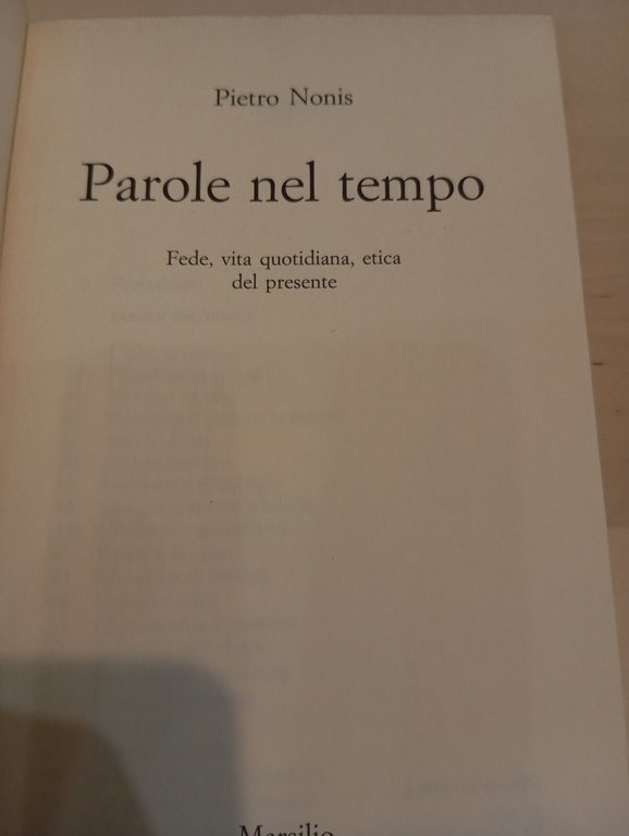 Parole nel tempo, Pietro Nonis, Marsilio, 1996 | Immagine Gallery 12