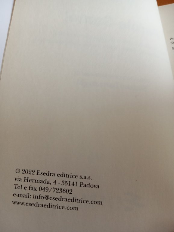 Parole sante!, Till Neuburg, Esedra, 2022