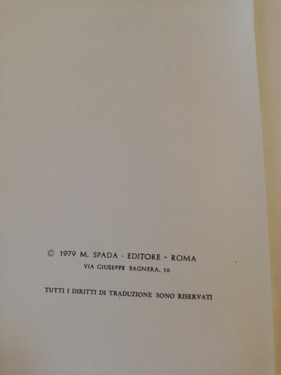 Passeggiate romane, Ferdinand Gregorovius, 1979, M. Spada Editore