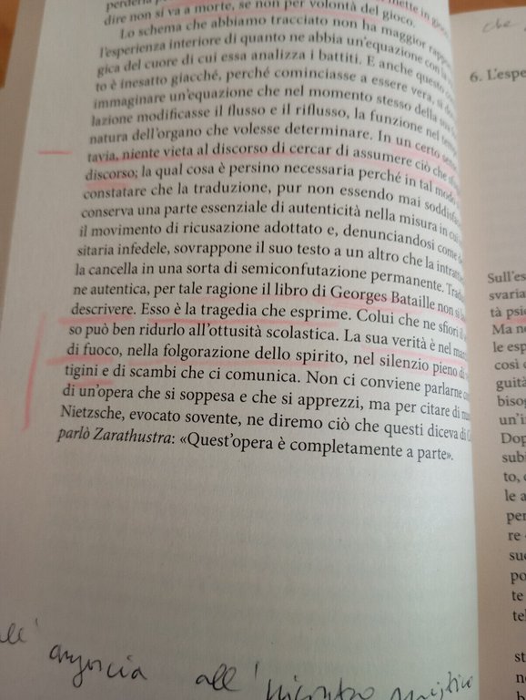 Passi falsi, Maurice Blanchot, Il Saggiatore, 2020, sottolineato