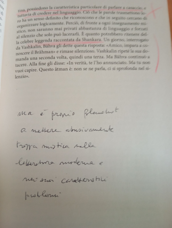 Passi falsi, Maurice Blanchot, Il Saggiatore, 2020, sottolineato