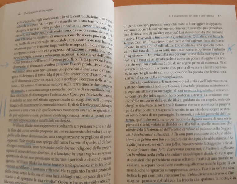 Passi falsi, Maurice Blanchot, Il Saggiatore, 2020, sottolineato