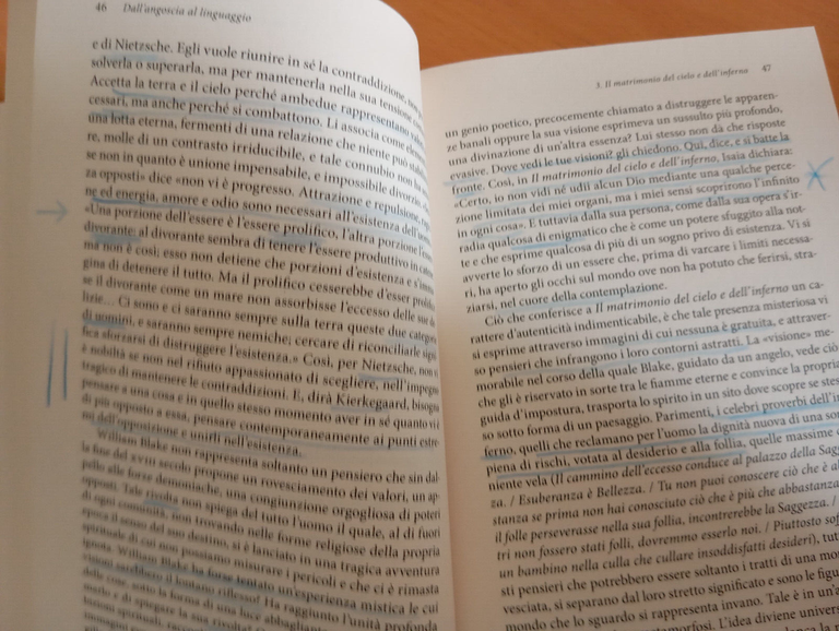Passi falsi, Maurice Blanchot, Il Saggiatore, 2020, sottolineato