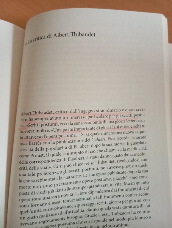 Passi falsi, Maurice Blanchot, Il Saggiatore, 2020, sottolineato