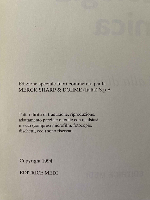 Dizionario pratico di patologia clinica, L. Sterpellone, Editrice Medi, 1994