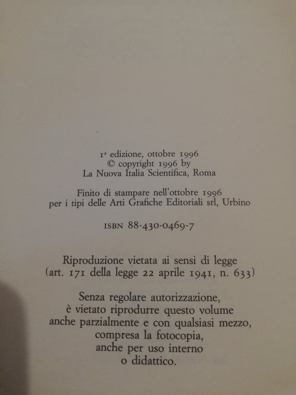 Pensiero e linguaggio, Daniele Gambarara (a cura), 1996, La Nuova …