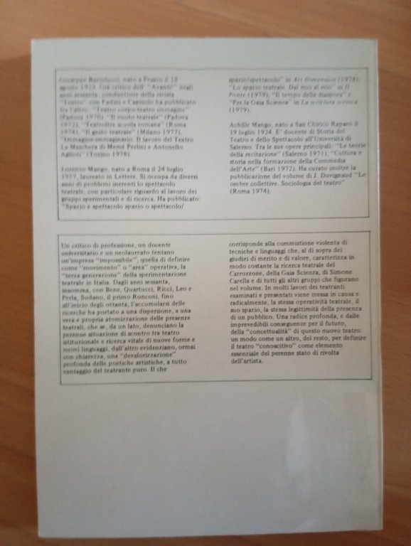 Per un teatro analitico esistenziale, Bartolucci - Mango, Studio Forma, … | Immagine Gallery 4