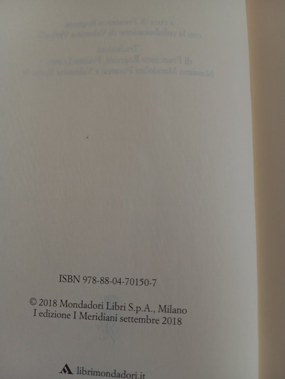 Percy Bysshe Shelley, Teatro, prose e lettere, Mondadori Meridiani, 2018 | Immagine Gallery 8
