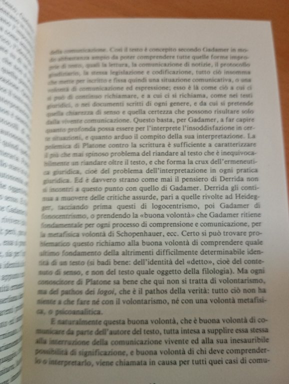 Persuasività della letteratura, Hans Georg Gadamer, Transeuropa, 1988